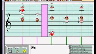 Mario Paint  quotAllAmerican Boysquot Fabulous Rougeaus WWE Theme [upl. by Mose]