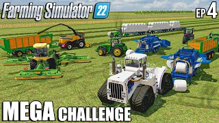 Mega SILAGE PRODUCTION w GOWEIL LTMaster  MEGA Challenge  Farming Simulator 22  Episode 4 [upl. by Adnala]