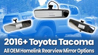 2016 Toyota Tacoma  All Homelink Rearview Mirror Options  Installation Guide by Infotainmentcom [upl. by Herwig658]