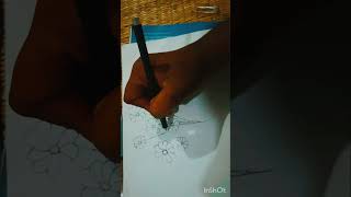 Flower artflowergarden pencildrawing easydrawing [upl. by Eerdna]