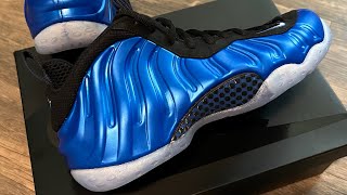 Nike Air Foamposite One Retro 2024 Dark Neon Royal Penny [upl. by Notnad]