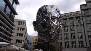 Metamorphosis  The Franz Kafka Head Statue in Prague [upl. by Arreit]