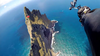 Jeb Corliss and Luigi Cani  Balls Pyramid wingsuit flight Andy Blueman remix Serenity Afternova [upl. by Evot546]