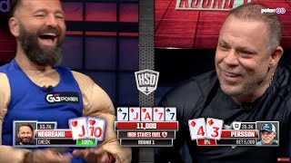 Eric Persson Tries Talking Daniel Negreanu Into Folding a FULL HOUSE [upl. by Gwenn]