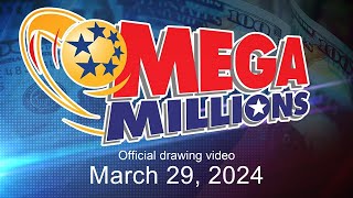 Mega Millions drawing for March 29 2024 [upl. by Oemor]