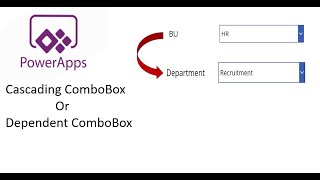 How to create cascading Combobox control and dependent Combobox control in canvas app power app [upl. by Constance]