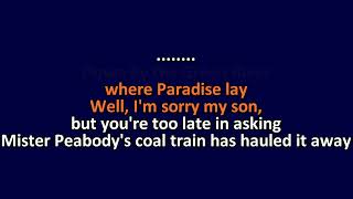 John Prine  Paradise  Karaoke Instrumental Lyrics  ObsKure [upl. by Atnauqal]