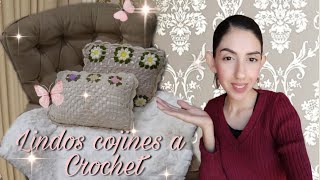 Cojines tejidos a crochet paso a paso  faciles [upl. by Atinaw227]