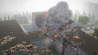 Teardown Plane Crashes into School zero lag [upl. by Zildjian50]