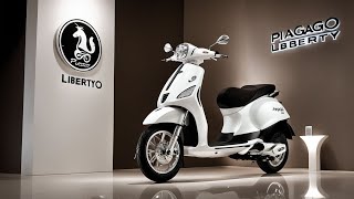 2025 Piaggio Liberty 125 Scooter  A Perfect Urban Companion [upl. by Oilalue]