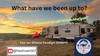 Free2Roam September 2024 Travels  Tour Our Alliance Paradigm 390MP  Tricky Boondocking Spot [upl. by Fanya]