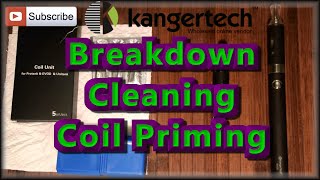 KangerTech Evod  Breakdown  Cleaning  Priming the Coil [upl. by Bradlee]