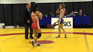 2014 World Team Trials 48 kg Jasmine Mian vs Gen Morrison [upl. by Etram]