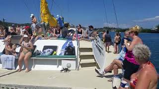 Rotan Island Honduras Boat Ride [upl. by Marvel]