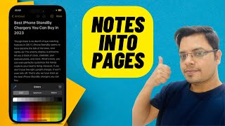 How to Convert Apple Notes into Pages Documents in iOS 17 and macOS Sonoma [upl. by Cruz]