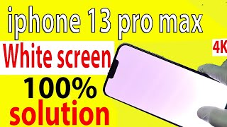 white display solution  iphone 13 pro max white screen problem  display solutions [upl. by Xirdnek]