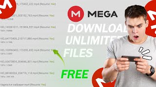 Download Unlimited Files On Android And IOS Without Any Limits From Mega in 2024  Fast And Easy [upl. by Shannan]