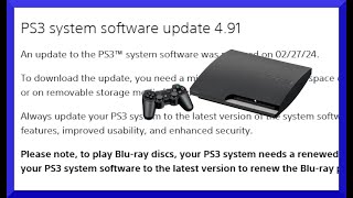 PlayStation 3 Just got an Update 491 in 2024 [upl. by Duma214]