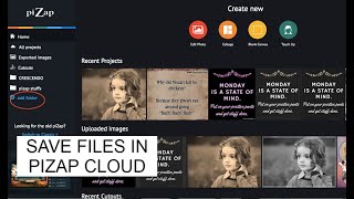 piZaps Quick Photo Editing Tutorial Save files in piZap [upl. by Greeley]