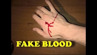 How to make FAKE BLOOD at home VERY SIMPLE WAY [upl. by Ahsinrat]