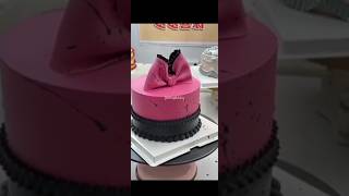 ribbon fondant cake 🎀 fondant decorations  buttercream frosting tutorial  cake decorating ideas [upl. by Halil]