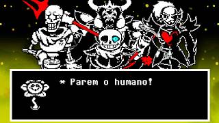 Undertale mas o Flowey avisa a TODOS sobre a Rota Genocida [upl. by Nesmat977]