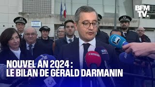 Nouvel an 2024 le bilan de la soirée de Gérald Darmanin en intégralité [upl. by Crist]