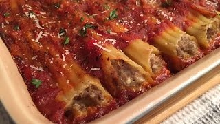 Meat Manicotti Recipe â€¢ Delicious Stuffed Pasta ðŸ¥°  Episode 69 [upl. by Mosera]