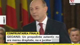 Băsescu Geoană Confruntarea finală 0418 [upl. by Caughey587]