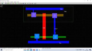 EXP 1LAYOUT OF CMOS INVERTER USING MICROWIND [upl. by Atsugua]