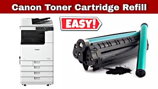 How to refill toner cartridge  Canon toner refill [upl. by Nuy]