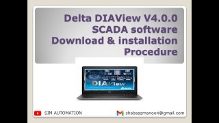 Delta DIAView V4 0 0 SCADA software Download amp installation Procedure by simautomation [upl. by Llaccm]