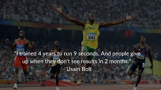 Patience and Long Term Commitment Lessons from Alex Hormozi amp Usain Bolt [upl. by Elleynad]