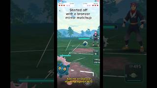 Pokémon go little cup Bronzor makes opponent rage quit pokemon pvp pokemongo shorts littlecup [upl. by Aicillyhp]