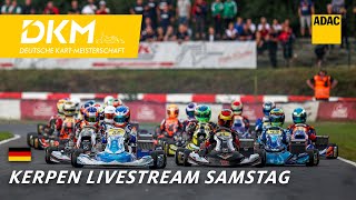 Deutsche Kart Meisterschaft 2024  Kerpen  Livestream Samstag [upl. by Stolzer]