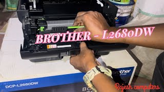 Brother DCP L2680DW WiFi Duplex Printer Unboxing  Installation amp Review in Hindi 2024 [upl. by Anoirb]