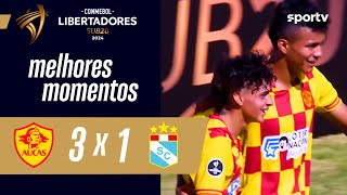 AUCAS 3 X 1 SPORTING CRISTAL  MELHORES MOMENTOS  LIBERTADORES SUB20 2024  sportv [upl. by Karlis]