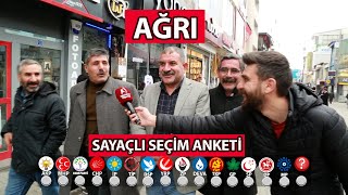 AĞRI SAYAÇLI SEÇİM ANKETİ 2024 Ağrıda İbre Tersine mi Dönüyor [upl. by Elyn]