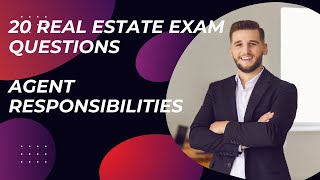 20 Real Estate Exam Questions On Agent Responsibilities  realestateexamtips realestateexam [upl. by Atires990]