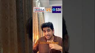 HDFC CREDILA vs SBI Education Loan For Abroad Study Canada shorts short canadaeducation [upl. by Ayanahs]