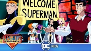 Legion Of Super Heroes  Superman Meets The Legion  dckids [upl. by Luoar]