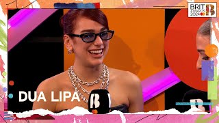 Dua Lipa Reflects On Her BRIT Award Win  The BRIT Awards 2024 [upl. by Ezarras627]