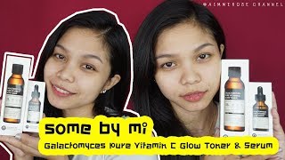 รีวิว SOME BY MI Galactomyces Pure Vitamin C Glow Toner amp Serum l Aimmerose Channel [upl. by Aisha]