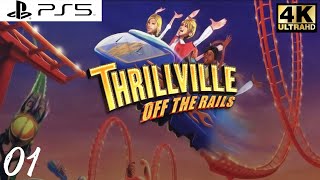 Thrillville Off The Rails PS5 Lets Play Part 1 Thrillville Stunts  No Commentary 4K60fps [upl. by Dell]