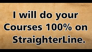 StraighterLine College algebra exam 1 I will do your courses on StraighterLine [upl. by Eliseo]