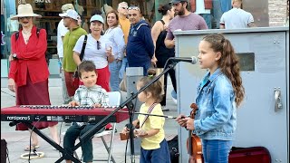 INCREDIBLY CUTE 8 Year Old violinist amp 5 yo pianist AMAZED everyone [upl. by Kippy38]