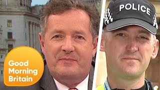 Piers Argues With Police Officer Over GenderNeutral Reforms  Good Morning Britain [upl. by Maxie]