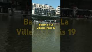 Bassin de La Villette Paris 19 youtubeshorts france paris citytravel explore اكسبلور [upl. by Bela273]