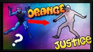 COMO HACER EL BAILE DE JUSTICIA NARANJA FÁCIL ORANGE JUSTICE FORTNITE [upl. by Berget]