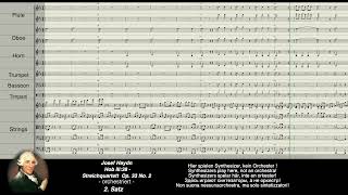 Haydn Digital Streichquartett Nr 38 Hob III opus 33 Nr 2  orchestriert [upl. by Odracer]